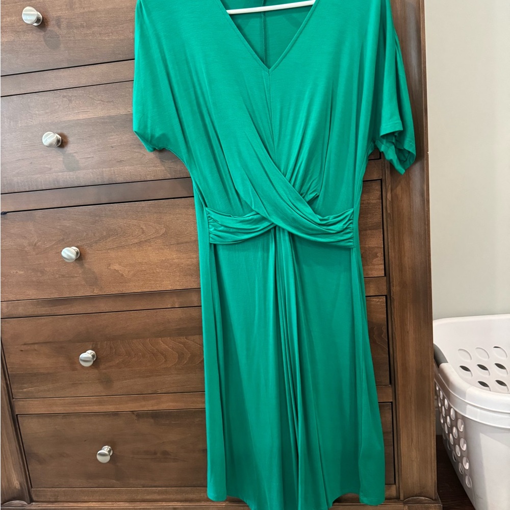Spense Green Dolman Sleeve Sheath Dress